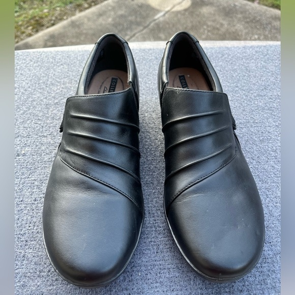 Clarks Women’s Size 9.5 Hop Roxanne Black Slip On Shoes - Picture 2 of 7